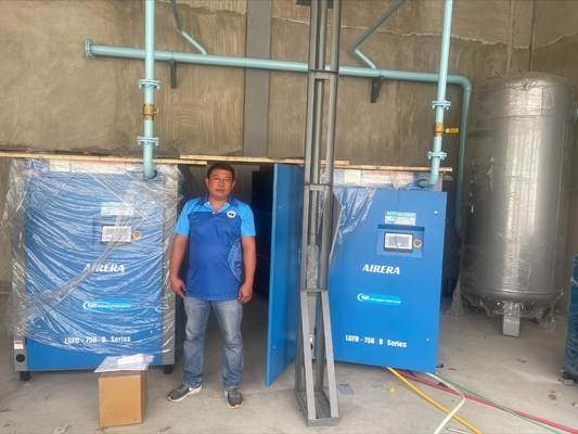 Risparmio energetico del 30% 75kw/100hp Compressore a vite VSD 7-15bar
