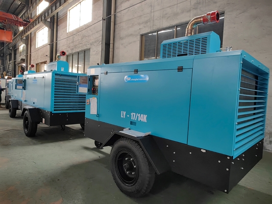 CE/ISO9001 200PSI 150-160HP Compressore a vite a gasolio per applicazioni industriali
