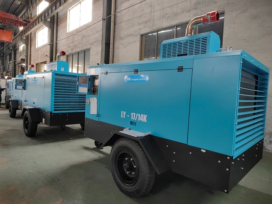 Compressore a vite diesel di grado industriale da 650 cm3 e 100 psi con omologazione CE/ISO9001