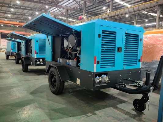 Compressore a vite a diesel conveniente per raffreddamento dell'acqua pressione 17-18 bar
