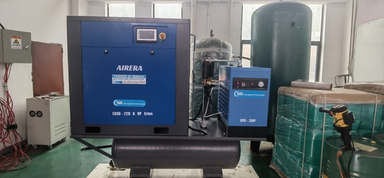 Compressore a vite montato sul serbatoio da 16 bar per l'industria del taglio laser