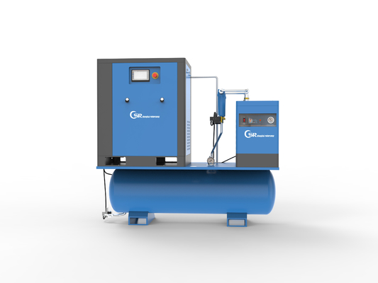 Compressore a vite montato su serbatoio ad alta pressione da 25 bar per l'industria del taglio laser