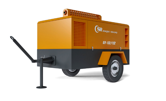 Compressore d'aria diesel a vite mobile 185 Cfm 260HP/1700rpm
