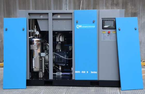 Shanghai Rotorcomp OGFD-45D B Compressore d'aria libero da olio azionamento diretto velocità fissa velocità variabile per industria